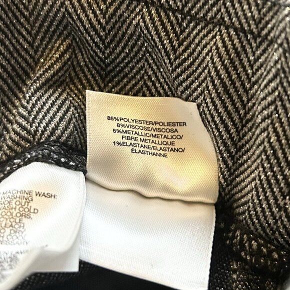 Anne Klein Women's Ankle Pants Size M Black Silver Pull On Slim Fit NWT $89 - Picture 10 of 16